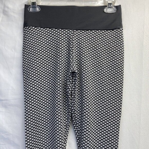 Anti-Cellulite Compression Scrunch Booty Yoga Leggings Women Medium Gray Stretch - Picture 9 of 12